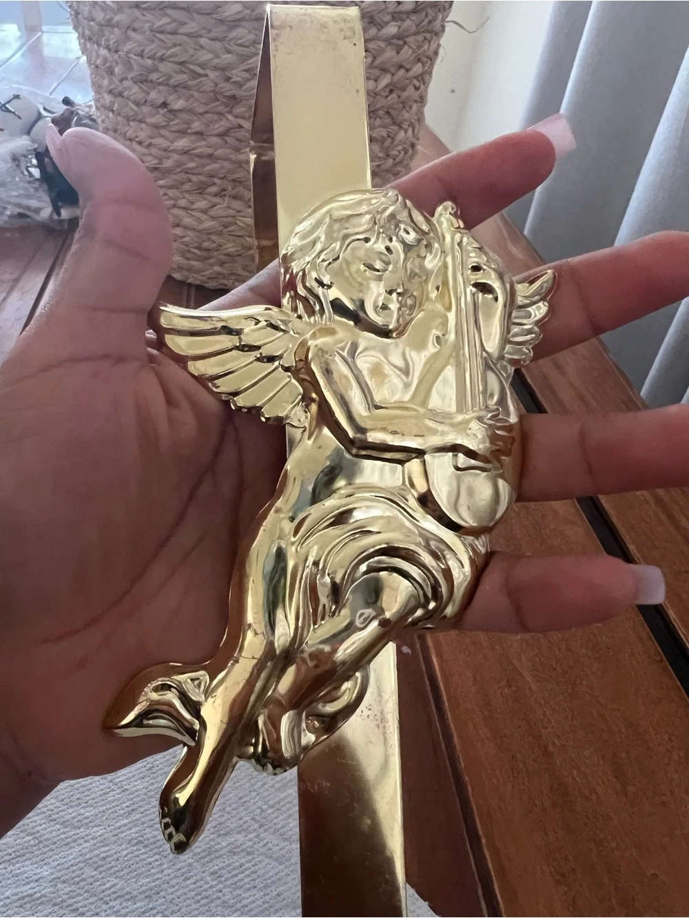 Vintage Gold Angel Decorative Wall Hook by